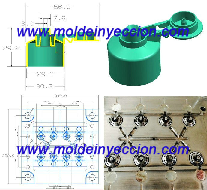 Moldes para Inyectado de Tapas flip top|Matriceria de inyeccion deTapas ...